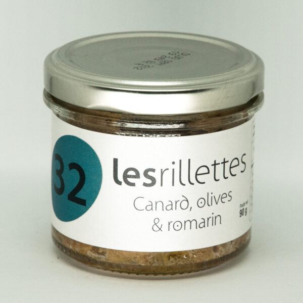 Les rillettes de canard aux olives et romarin