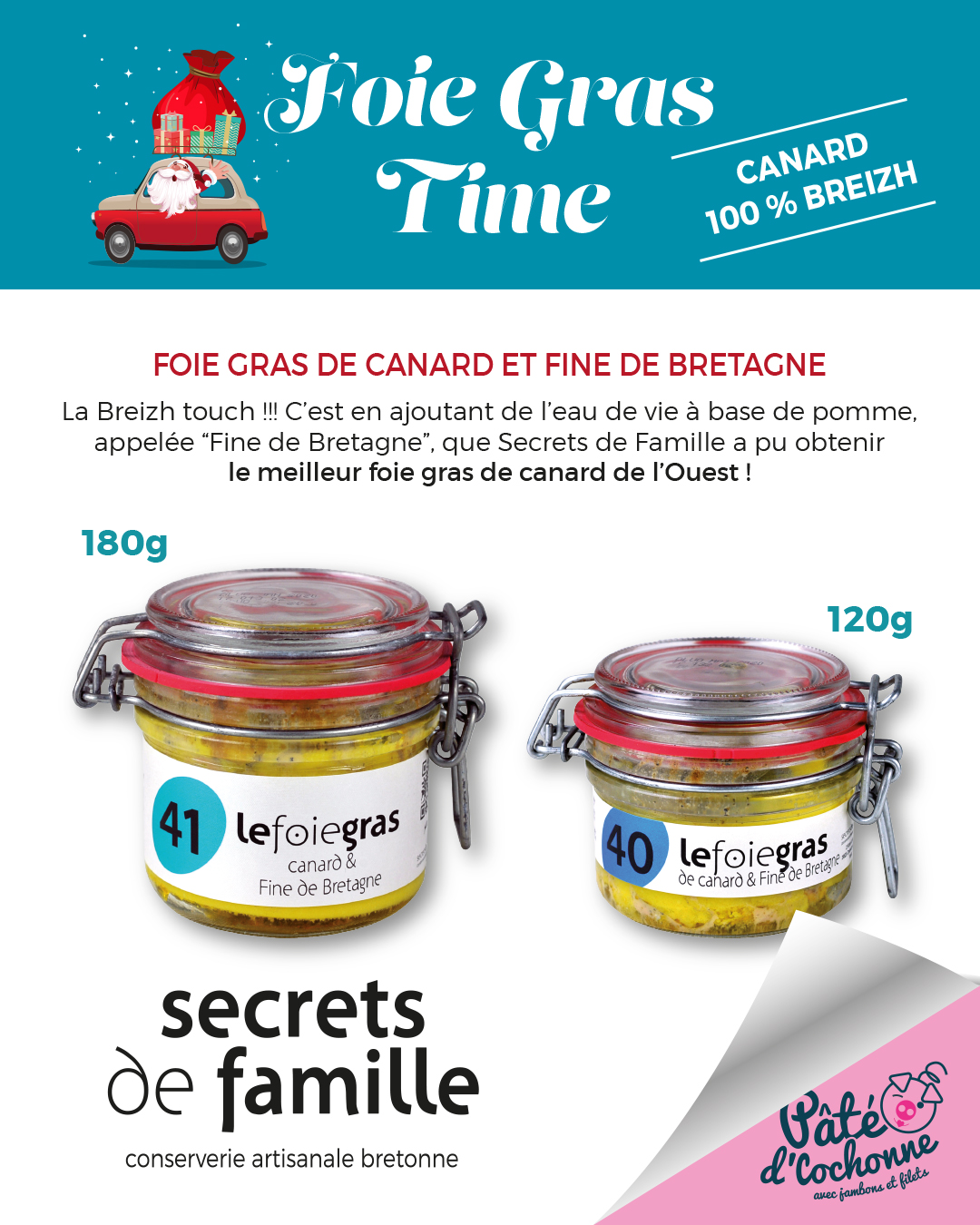 Foie gras de pato entero al Fine de Bretaña 120g - Image 3